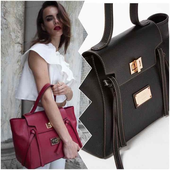 Valentino by Mario Valentino Camilla Leather Satchel - Picture 2 of 3